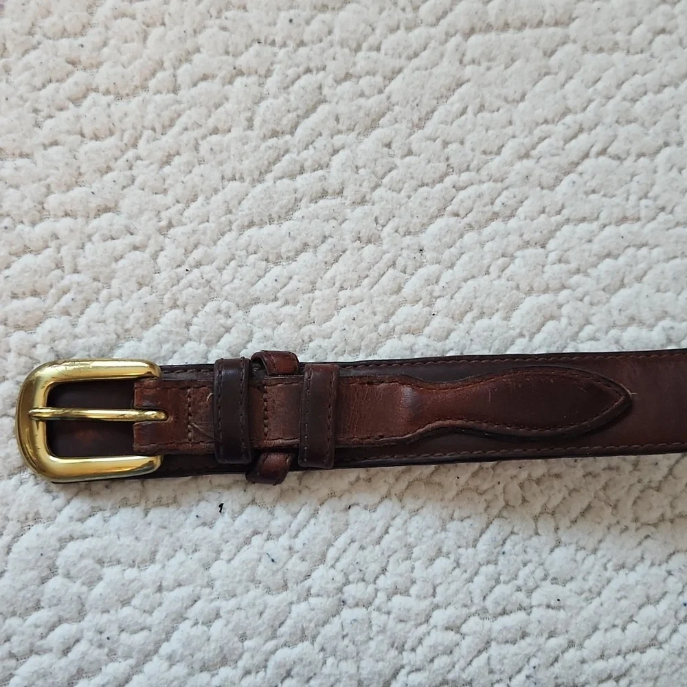 Cabela's Geuine Tooled Leather Western Cowboy Belt Size 34 Gorpcore Ranch Rodeo